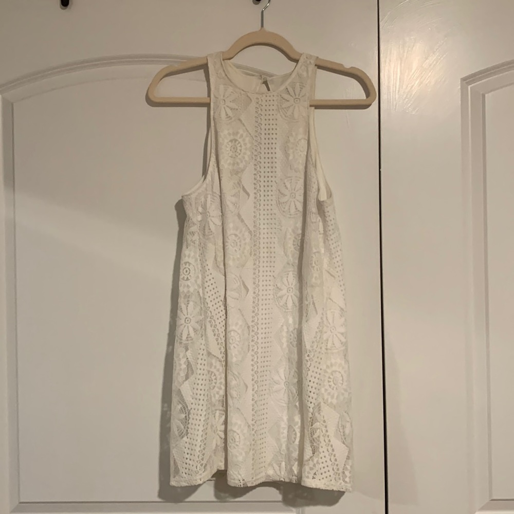 Short white dress